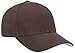 Flexfit Unisex Cotton Twill Fitted Baseball Cap, Brown, Small-Medium