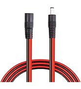 10ft 14AWG 12V DC Extension Cable DC 2.1mm x 5.5mm 5521 Power Supply Adapter Flat Extender Cord,F...