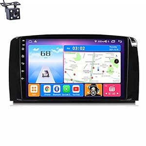 VOLEMI Android 12 Car in-Dash Navigation GPS Units for Mercedes Benz S-Class W220 VV220 1998-2005 9/9.5″ Screen with Bluetooth 5.1 GPS Carplay Android Auto Support FM AM Radio (Size : M200S)