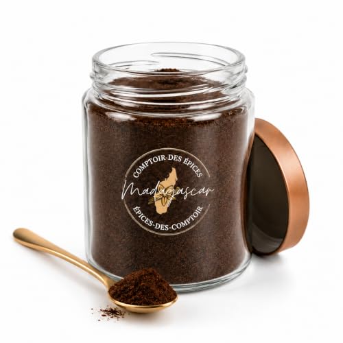 Vainilla – Polvo puro de vainilla Bourbon Lot (100 g) – Vainilla pura molida – para café – Pastelería – Helado – Cocina – Infusion (empresa francesa)