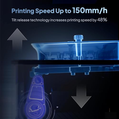 Image of ELEGOO Mars 5 Ultra Resin 3D Printer with 7 inch 9K Mono LCD, 150mm /h High Speed Printing, Smart Automatic Leveling, Intelligent Detection, WiFi-Transfer, Printing Size of 6.04 x 3.06 x 6.49 inch