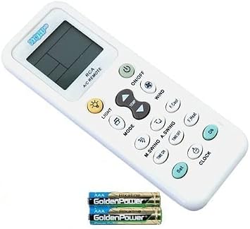 HQRP Universal A/C Remote Control for MITSUBISHI TOSHIBA HITACHI FUJITSU HYUNDAI PANASONIC DIY DAEWOO LG SHARP SAMSUNG ELECTROLUX SANYO AMCOR CARRIER and others Air Conditioners
