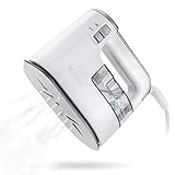 IRIS USA Mini Handheld Garment Steamer, Clothing Steamer, Powerful Handheld Garment Iron Steamers, Horizontal and Vertical Ironing, 35s Fast Heat-up, Portable Mini Steamer for Home and Travel, White