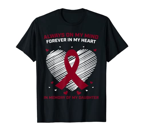 Cáncer En Memoria De Mi Hija Myeloma Múltiple Conciencia Camiseta