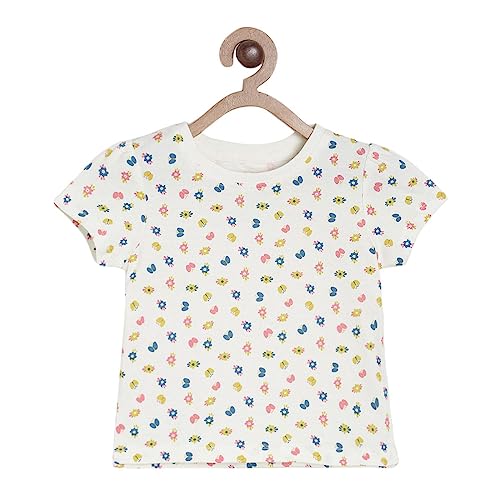 Image of miniklub Girls Pack of 3 Pink Printed Pure Cotton Tops