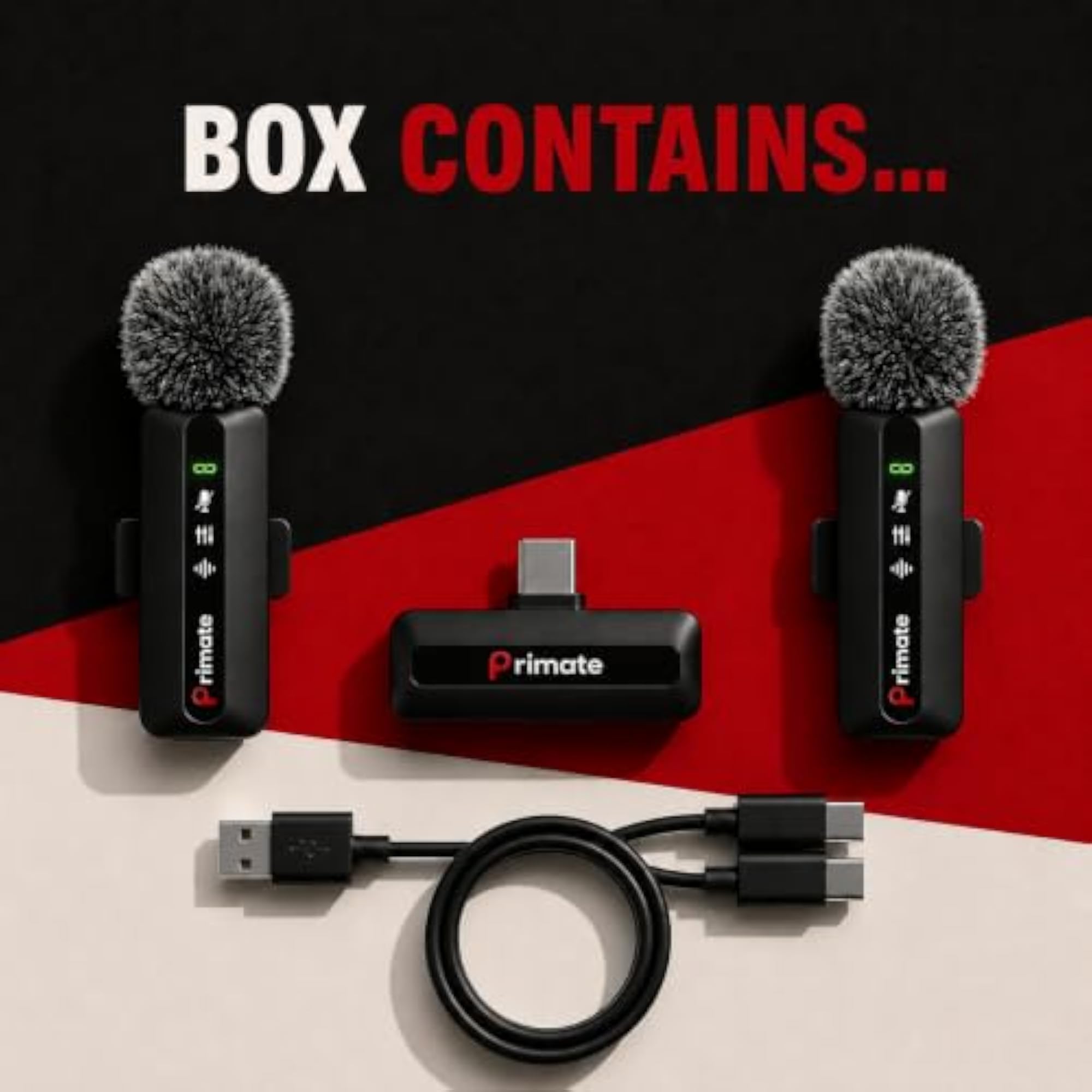 Dual Wireless Lavalier Microphone for YouTube & Vlogging