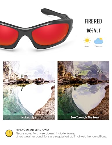 Image of BLAZERBUCK Anti-salt Polarized Replacement Lenses for Oakley Monster Dog Sunglass