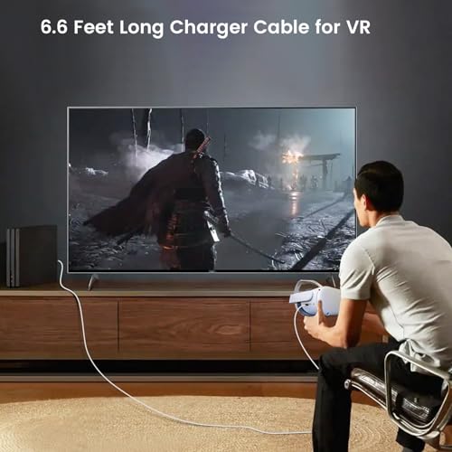 Chargeur USB C 65W pour Oculus Quest 3s et VR avec câble 2m - 4