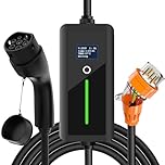 Aiskooc Portable Electric Car Charger, 5 Meter 7kW Electric Vehicle Charger with 5-Pin Australia Plug, 8-32A Adjustable, 1-Phase Type 2 Charging Cable for EV & PHEV