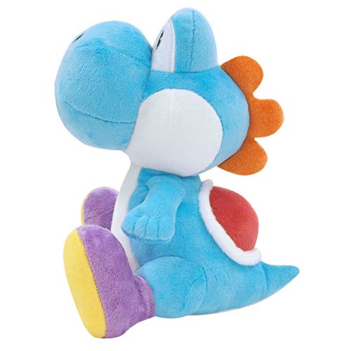 Little Buddy 1219 Super Mario All Star Collection Light Blue Yoshi Plush, 7" #TOP1