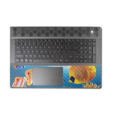 Image of MightySkins Carbon Fiber Skin Compatible With Alienware M18 R1 (2023) Full Wrap Kit - Tropical Life | Protective, Durable Textured Carbon Fiber Finish | Easy To Apply & Change Styles | Made in the USA