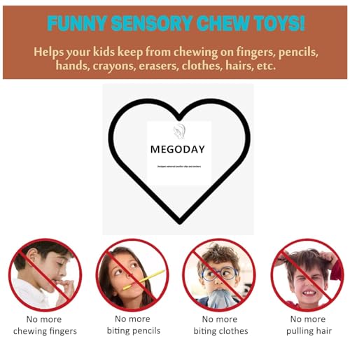 Image of Multi-Functional Chewlery Fidget Necklace,Baby Teething Necklace | Sensory Chew Necklaces for Kids Adults,Leaf Feather Teether 3 pcs