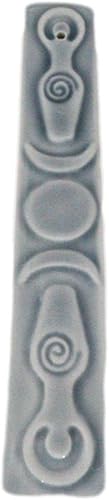 Miniatura 9 de Ebros Gift Wicca Chamán en espiral Luna Sagrada Triple Diosa Incienso Stick Holder Quemador Estatuilla Media Luna Menguante Completo Fragancia Hogar