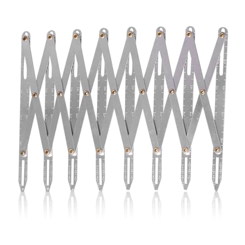 Jauge de Couture Extensible Simflex Jauge de Couture Simflex Jauge de Couture en Aluminium en Aluminium Longueur Réglable Multifonctionnel Antirouille...