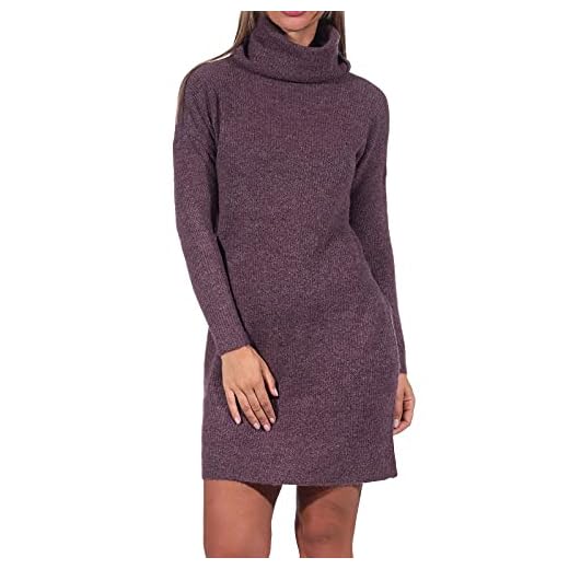 ONLY Damen Strickkleid Jana 15140166 Rose Brown Melange S