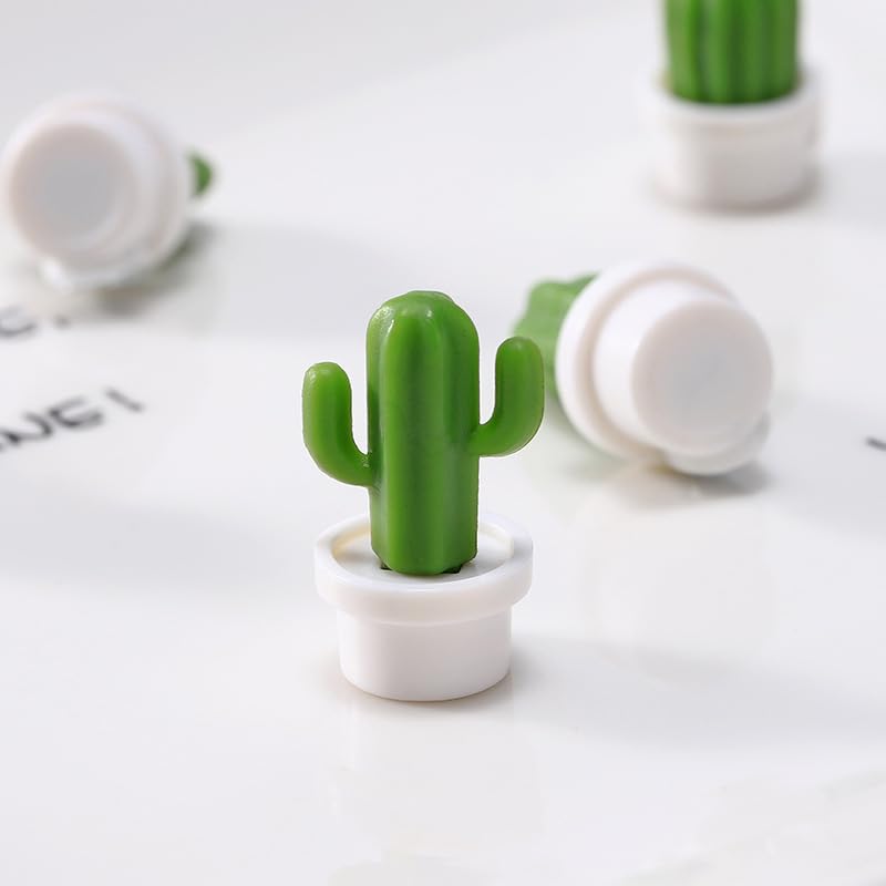 6 imanes decorativos para refrigerador de plantas suculentas miniatura 4