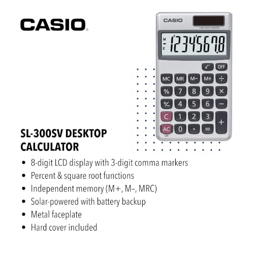 Casio SL-300SV Standard Function Desktop Calculator - image 2
