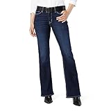 Levi Strauss Signature Gold Women's True Boot Jean Mid-Rise Stretch Denim (Standard and Plus), Tinty Night, 4
