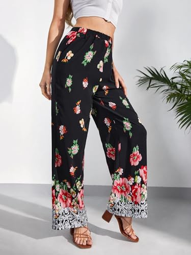 Image of KOTTY Women's Stylish Flared Printed Party Pants