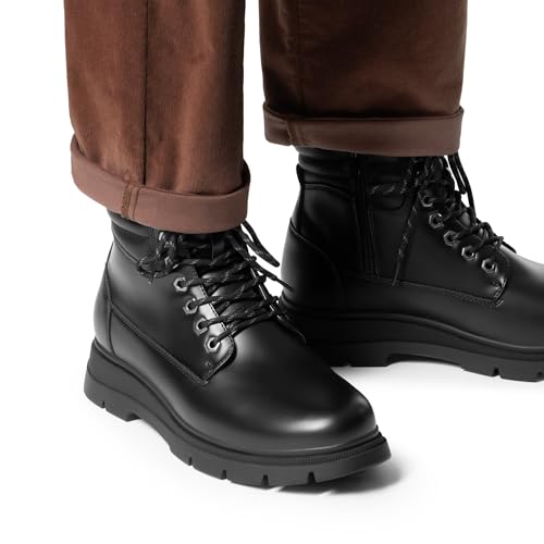 Bruno Marc Men's Casual Chukka Ankle Boots Lace Up Dress Derby Boots,Size 10,Black,BMUMAB2512