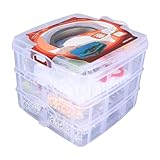 Kit de creación de pulseras 3352 cuentas, accesorios para la creación de joyas para niños y principiantes, juego de cuentas en varios estilos y colores ricos con caja