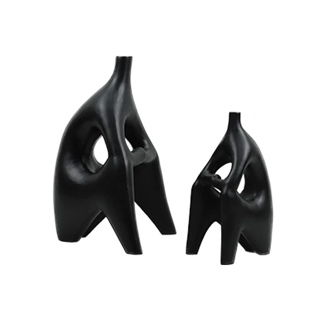 Scultura Moderna Design, Statue Moderne per Casa, 2 Pezzi Scultura in Resina Decorazioni Astratte per Ufficio Camera da Letto Cucina Lavanderia Casa Appartamento Dormitorio Tavolo da Bar