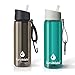 SurviMate Purified Water Bottle for Camping, Hiking, Backpacking and Travel, BPA Free with 5-Stage Intergrated Filter Straw