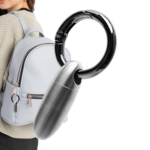 キーチェーン、ピルホルダー、2.17インチチタン容器、ポータブルケース、防水チューブ、タブレットオーガナイザー、コンパクトストレージ、旅行用のセキュアシール、キャンプ、屋外、財布、ポケット