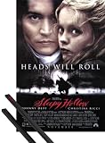 1art1 Sleepy Hollow, La Légende du Cavalier sans Tête Affiche (102x69 cm) Johnny Depp, Christina Ricci Et Kit De Fixation Noir