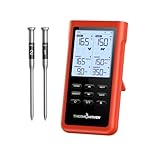 ThermoMaven 3000FT Smart Wireless Meat Thermometer, Sub-1G Long Range, 6 Sensors NIST Certified Accuracy, 2 Thin Probes, Standalone Base with Large LCD for Grill, Smoker, Oven, BBQ