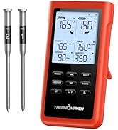 ThermoMaven 3000FT Smart Wireless Meat Thermometer, Sub-1G Long Range, 6 Sensors NIST Certified A...