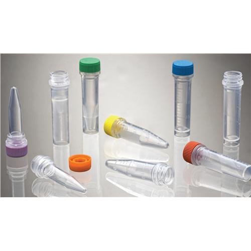 Labcon 3600-879-000 Super Clear Micro centrifuge Tube Screw Cap in Reseal able Bag, Assorted (Pack of 5000)