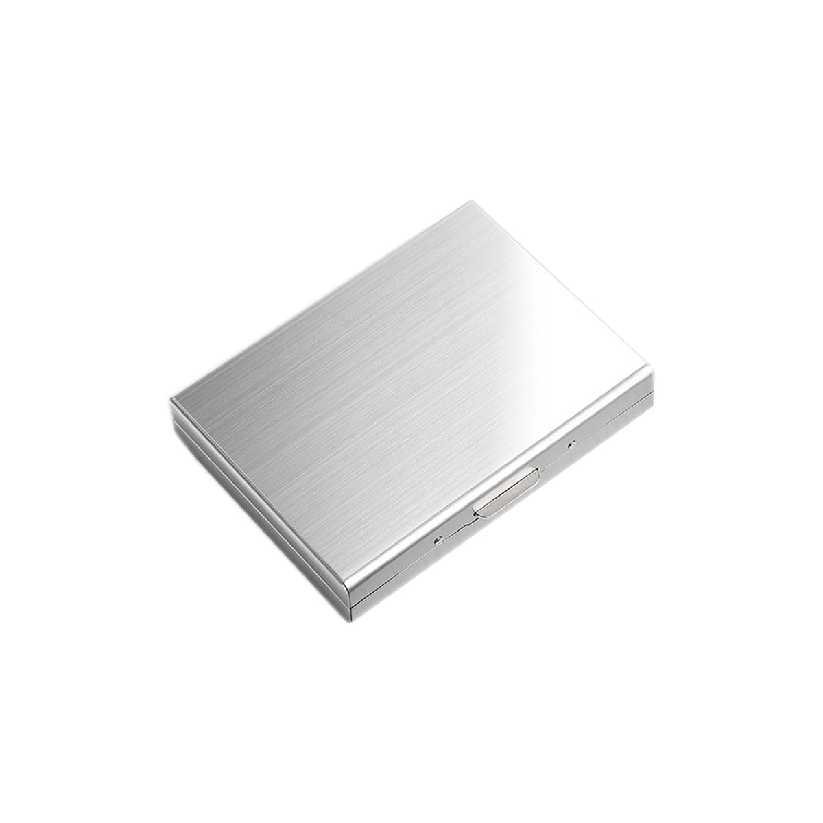EZZLifeCredit Card Holder Case, 10 Slots Stainless Steel RFID Blocking Card Protector Holder Case Wallet - Silver