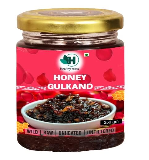 Healthy Roots Gulkand Honey 250gm – Made with Damask Rose Petals & Natural Raw Honey-image-36