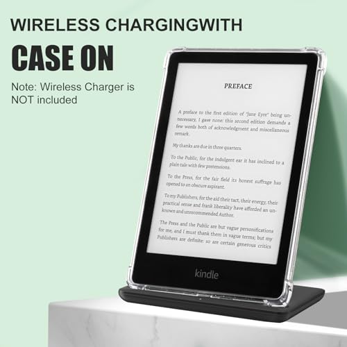 Image of iDLEHANDS Clear Case for All-New Kindle Paperwhite 11th Gen 2021 & Signature Edition(6.8 inch) - Lightweight, Scratch-Proof Silicone Back Cover, Glitter