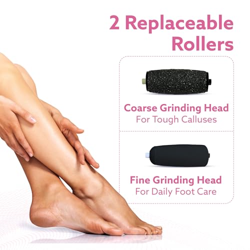 Image of AGARO Callus Remover Replaceable Heads, 2 Pcs, Callus & Dead Skin Removal Filer, Pedicure at Home