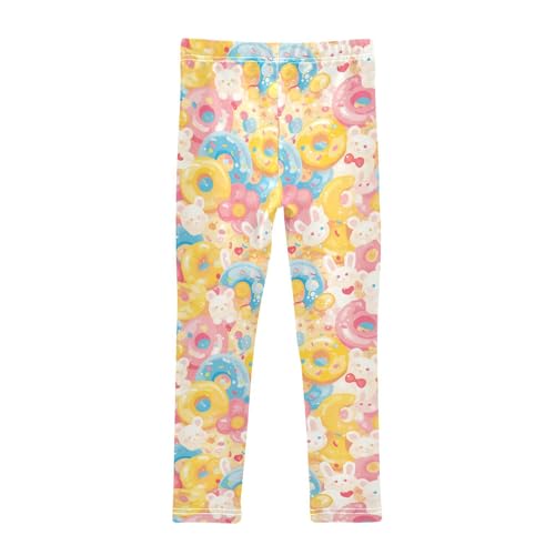 KLL Newborns Rabbit Bear Candy Donut Bubble Toddler Girls Cotton Pants Stretchy Full Length Yoga Pants Gym2