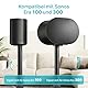 PEGZONE Höhenverstellbare Lautsprecherständer, kompatibel mit SONOS Era 300 und Era 100, Speaker Stand bis zu 108 cm mit Kabelmanagement, Boxenständer 5kg Tragkraft, schwarz, 2er-Pack