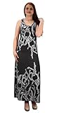 Peach Couture Exclusive Paisley Print Sleeveless Scoop Neck Beach Maxi Dress