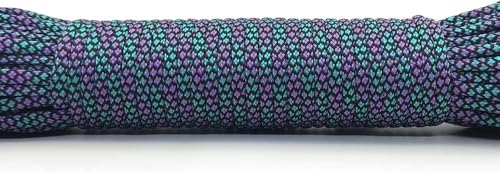 Cordón de paracaídas de 550 mm, Cuerda de Supervivencia para Acampada, 7 hebras, 419 mm, 31 Metros