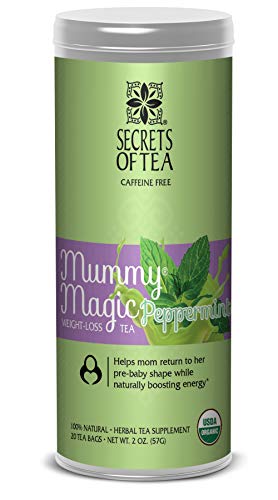 Secrets Of Tea Mummy Magic Tea - Peppermint Weight Loss Tea - Up to 40 Servings - 20 Count(1 Pack)