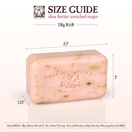 Pre De Provence TCES-150WG Artisanal Soap Bar, Natural French Skincare, Enriched With Organic Shea Butter, Quad Milled For Rich, Smooth & Moisturizing Lather, White Gardenia thumb #13