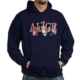 CafePress ALICE & FRIENDS IN WONDERLAND Hoodie (Dark) Pullover Hoodie, Classic & Comfortable Hooded Sweatshirt Navy