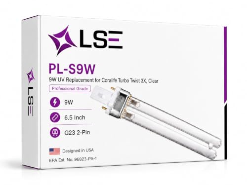 Replacement Bulb for Coralife 05741 3X Turbo Twist UV Lamp 9 Watt 9W by ...