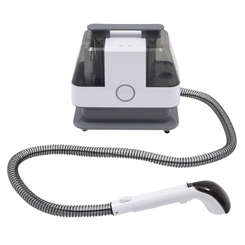 Upholstery Cleaner, Portable Carpet Couch Deep Cleaner With 2 Cleaning Brushes, Lightweight Handheld Rug Cleaner With Brushless Motor, Household Rolling Cleaner Machine With 4-Universal Wheels