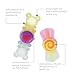 Infantino Sweet Treat Spinners, Baby Sensory Toy with Suction Cup Fidget, High Chair Spinning Tray Toy, Candy-Themed Textured Spinners for Fine Motor Skills, for Newborns and Toddlers 6+ Months