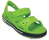 Crocs Crocband II Sandal P, Sandali Unisex - Bambini, Verde (Volt Green/Navy), 33/34 EU