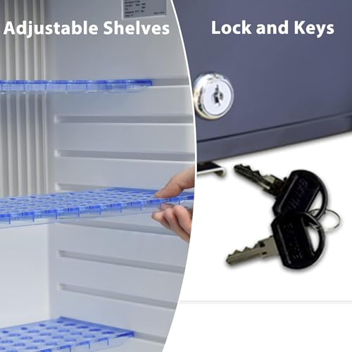 Smeta SDSX-50B2U-1 12V Mini Fridge With Lock And Key, 1.76 Cu. Ft Silent Lockable Refrigerator thumb #5