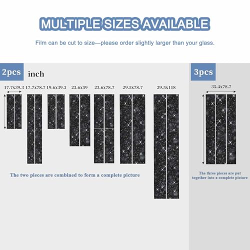 Película para ventana Starry Sky 17.7x39.3 pulgadas miniatura 6