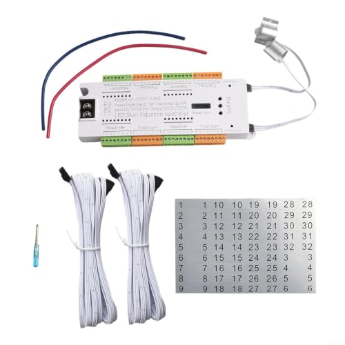 Controlador de luz de escalera de 32 canales DC12-24 V para encendido secuencial automático 2